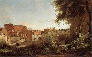 Jean Baptiste Camille  Corot, View of the Colosseum from the Farnese Gardens